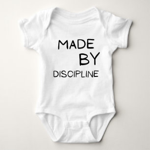 Made by Discipline Motivational Text DesignT-Shirt Baby Bodysuit