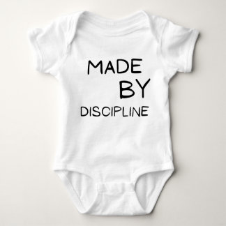 Made by Discipline Motivational Text DesignT-Shirt Baby Bodysuit