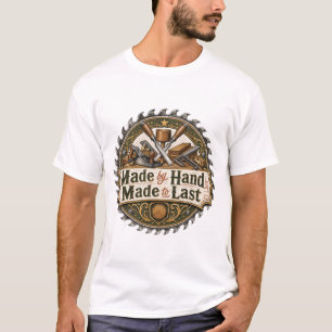 Made by Hand Made to Last Woodworking Tee
