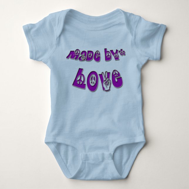 Made by* Love Baby Baby Bodysuit (Front)