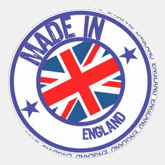 made england classic round sticker (Front)