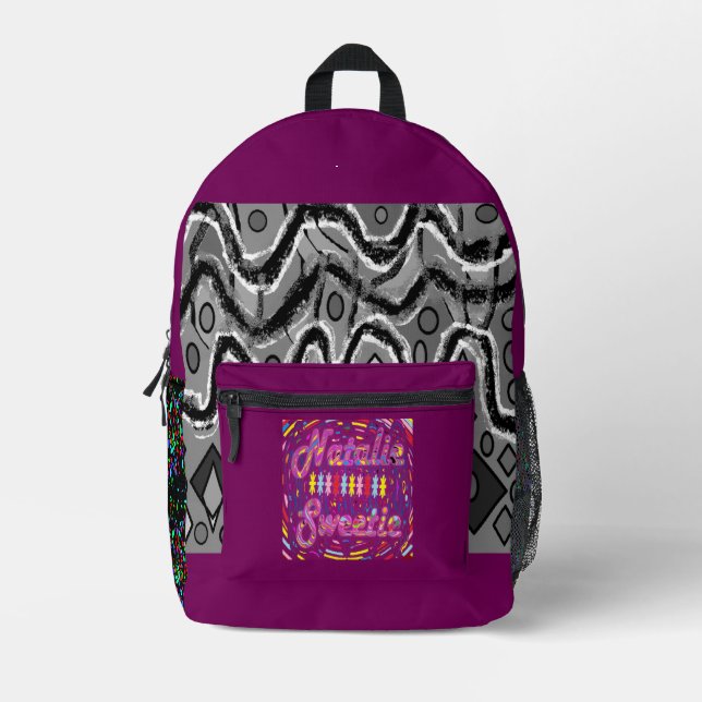 MADE FOR A SWEET GIRL CALLED NATALIE PRINTED BACKPACK (Front)
