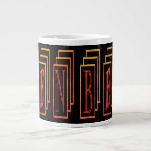 Made for Ben words graphic Large Coffee Mug