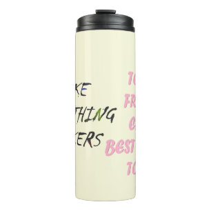 Made for Carol pink script funny style Thermal Tumbler