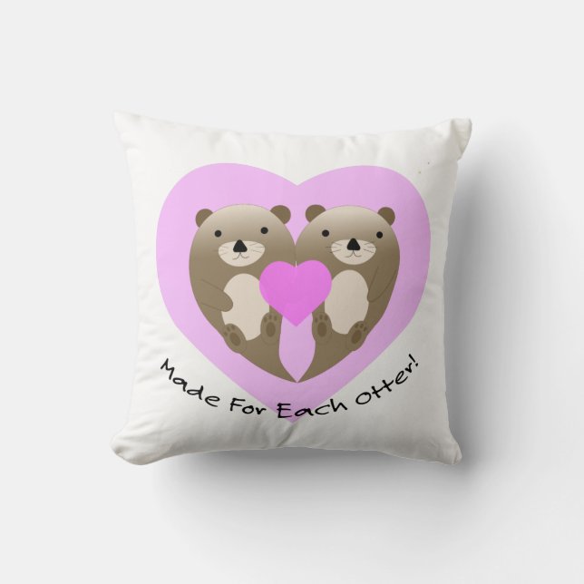Made for Each Otter Cushion (Front)