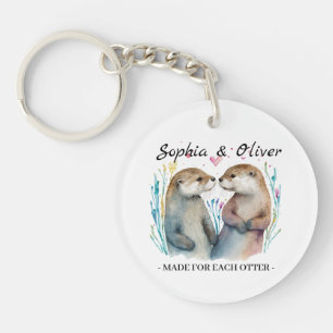 Made For Each Otter Love Valentine's Day Key Ring