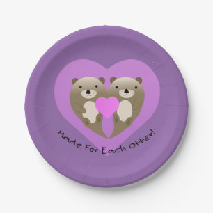Made for Each Otter Paper Plate