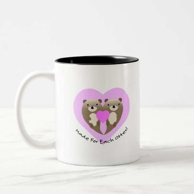 Made for Each Otter Two-Tone Coffee Mug (Left)