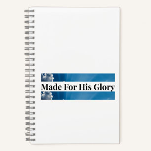 Made For His Glory Christian Prayer Notebook