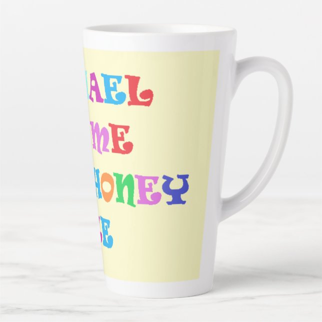 Made for Michael big loving words Latte Mug (Right)