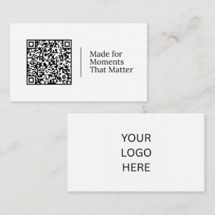 Made for Moments That Matter Customisable QR Business Card