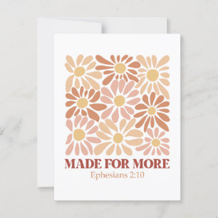 Made for more Bible Verse Postcard