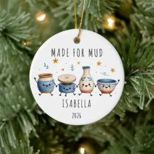 Made for Mud Personalised Pottery Ceramic Ornament