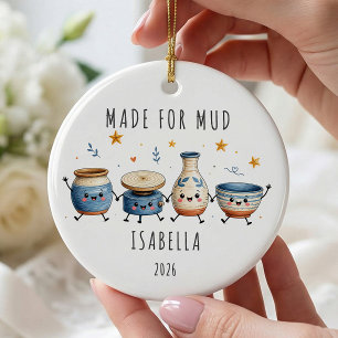 Made for Mud Personalised Pottery Ceramic Ornament