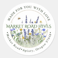 Made for you with Love Wildflower Apiary Honey Bee