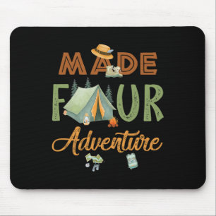 Made Four Adventure 4th Birthday Camping Themed Pa Mouse Pad
