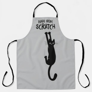 Made From Scratch Funny Cat Hanging On Apron