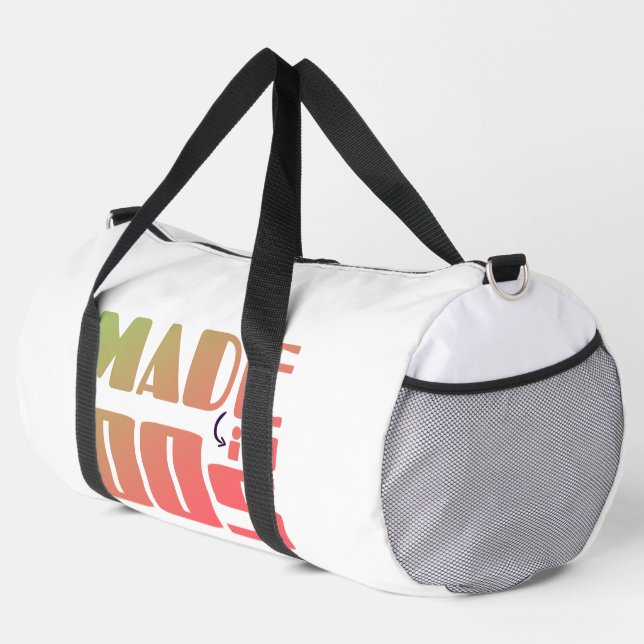 Made in 00s -Nostalgic Vibes Duffle Bag (Right Corner)