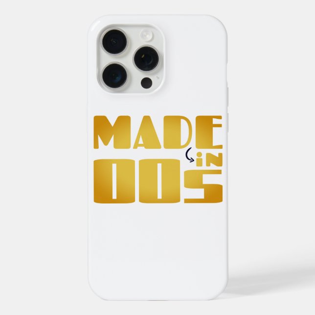 Made in 00s -Nostalgic Vibes iPhone Case (Back)