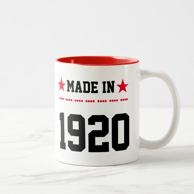 Made in 1920 Two-Tone coffee mug (Right)