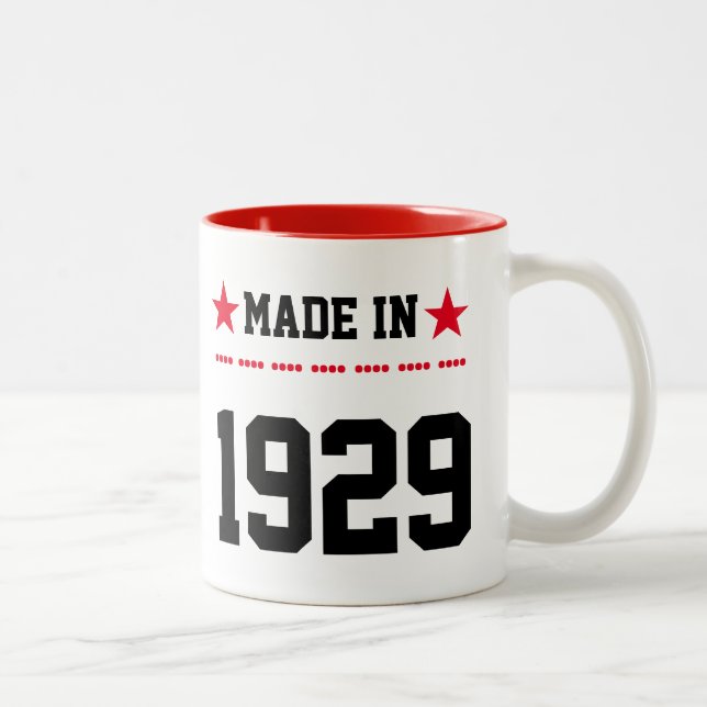 Made in 1929 Two-Tone coffee mug (Right)