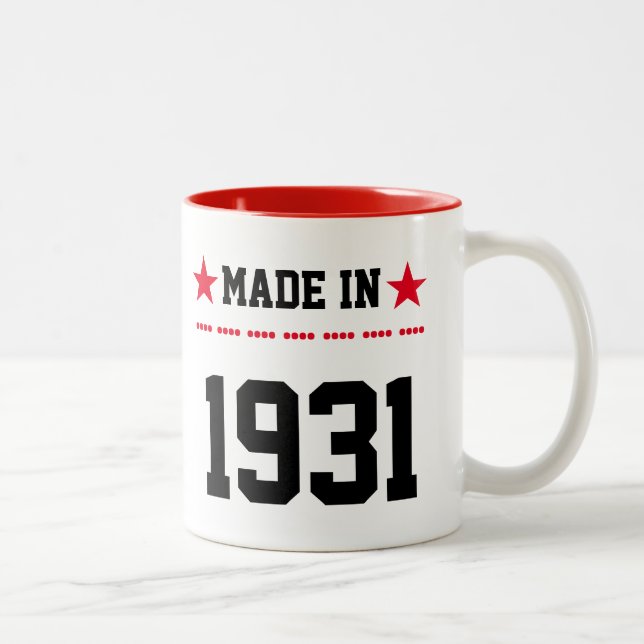 Made in 1931 Two-Tone coffee mug (Right)