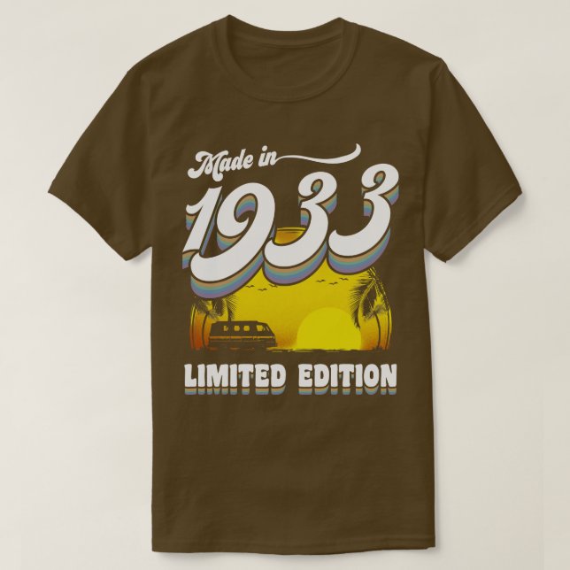 Made in 1933 90th Birthday Gift 90 Years Old 90th  T-Shirt (Design Front)