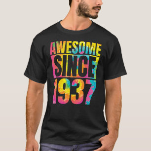Made In 1937 86 Year Of Being Awesome 86 Birthday T-Shirt