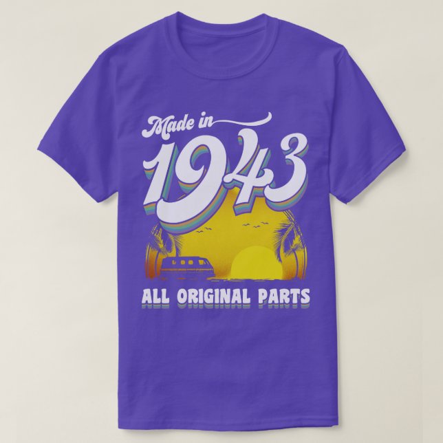 Made in 1943 80th Birthday Gift 80 Years Old 80th  T-Shirt (Design Front)