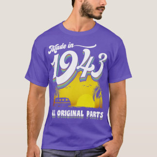 Made in 1943 80th Birthday Gift 80 Years Old 80th  T-Shirt