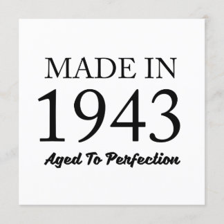 Made In 1943 Card