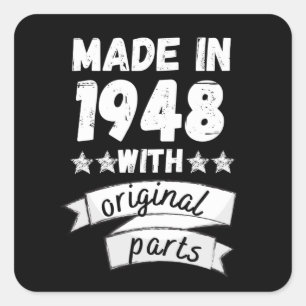 made in 1948 with original parts, square sticker