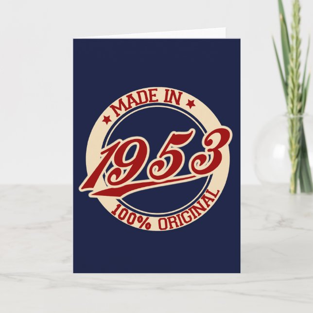 Made In 1953 Card (Front)
