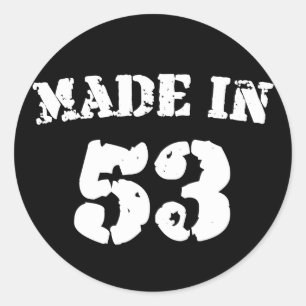 Made In 1953 Classic Round Sticker