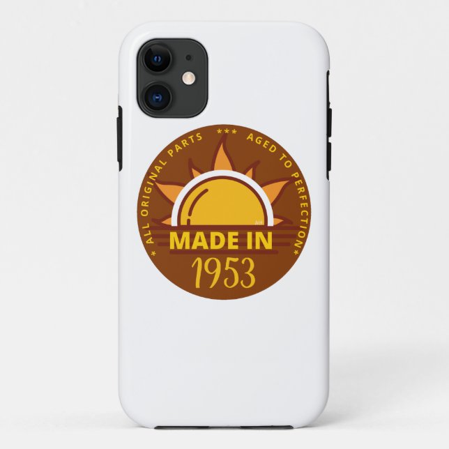 MADE IN 1953 funny birthday gift                   Case-Mate iPhone Case (Back)