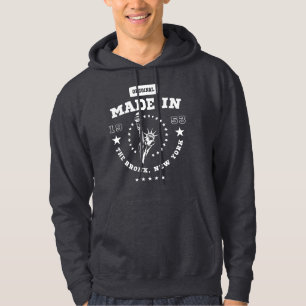 Made in 1953 The Bronx New York Birth Year Hoodie