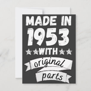 made in 1953 with original parts, holiday card