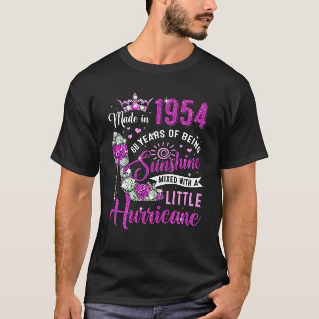 Made In 1954 68 Year Old Gifts Womens Sunshine 68T T-Shirt (Front)