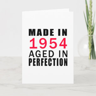 Made In 1954 Aged In Perfection Card