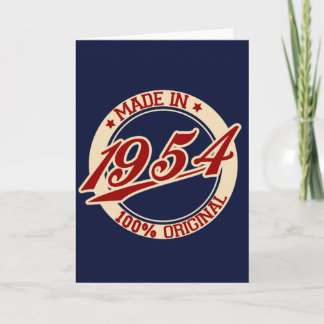 Made In 1954 Card