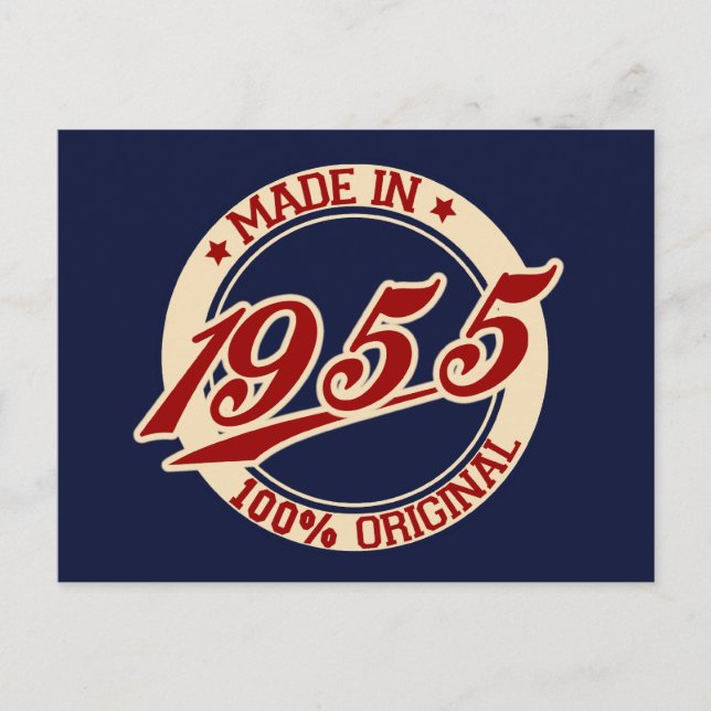 Made In 1955 Postcard (Front)