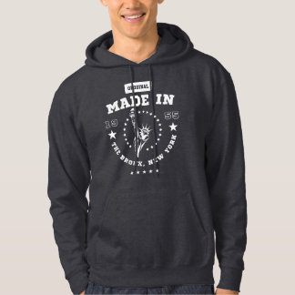 Made in 1955 The Bronx New York Birth Year Hoodie