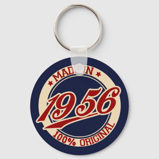 Made In 1956 Key Ring (Front)