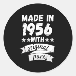 made in 1956 with original parts, classic round sticker