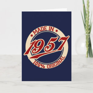 Made In 1957 Card