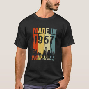 Made In 1957 Limited Edition 65 Years Of Being Awe T-Shirt