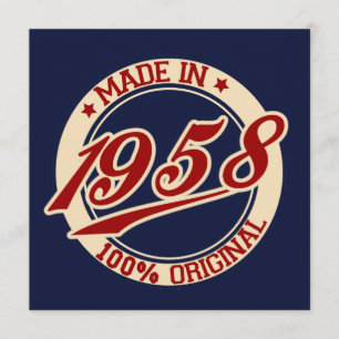 Made In 1958 Card