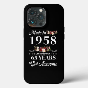 Made In 1958 Limited Edition 65 Years Of Being iPhone 13 Pro Case