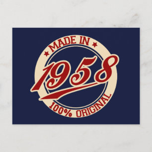 Made In 1958 Postcard