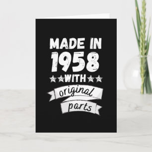 made in 1958 with original parts, card